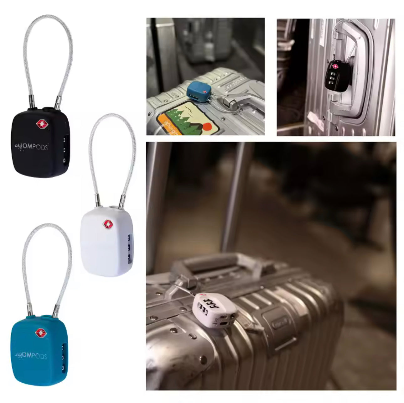 FindMy Suitcase Lock GPS Tracker - Travel Padlock