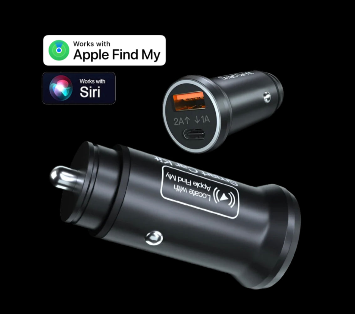 FindMy Car Hidden GPS Tracker + USB/c charger