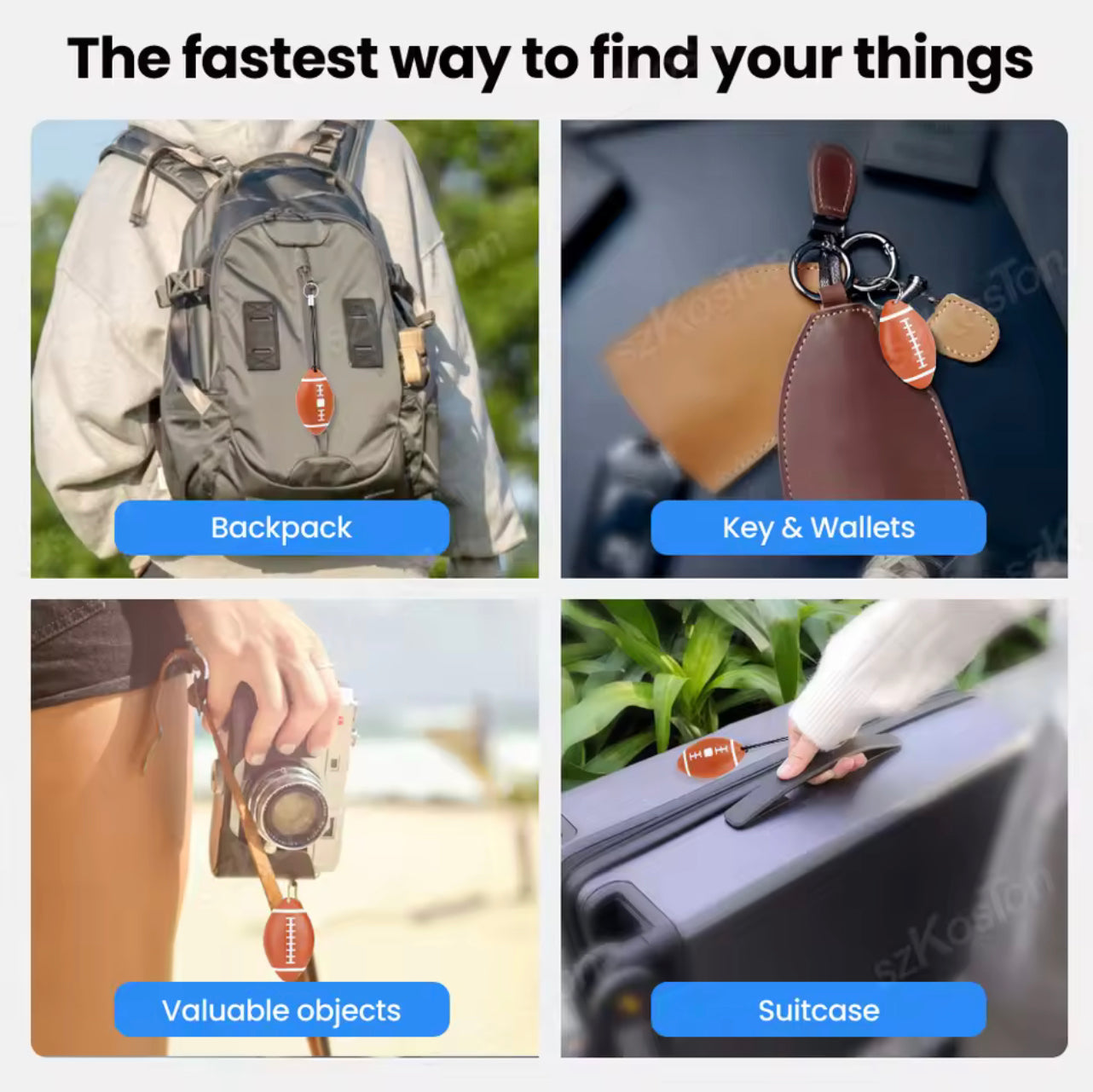 FindMy Keys GPS Tracker - Keyring Keys Smart Tracking Device