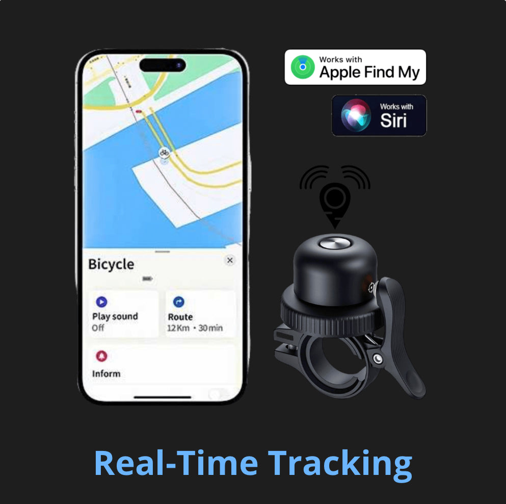 FindMy Bike tracker - Hidden GPS bike bell tracker